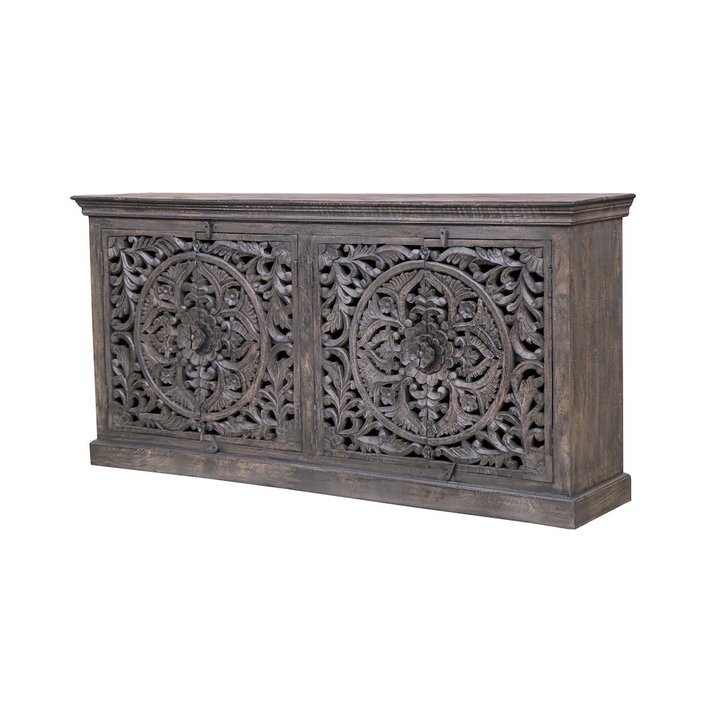 Gladys 4-Door Sideboard in Gray