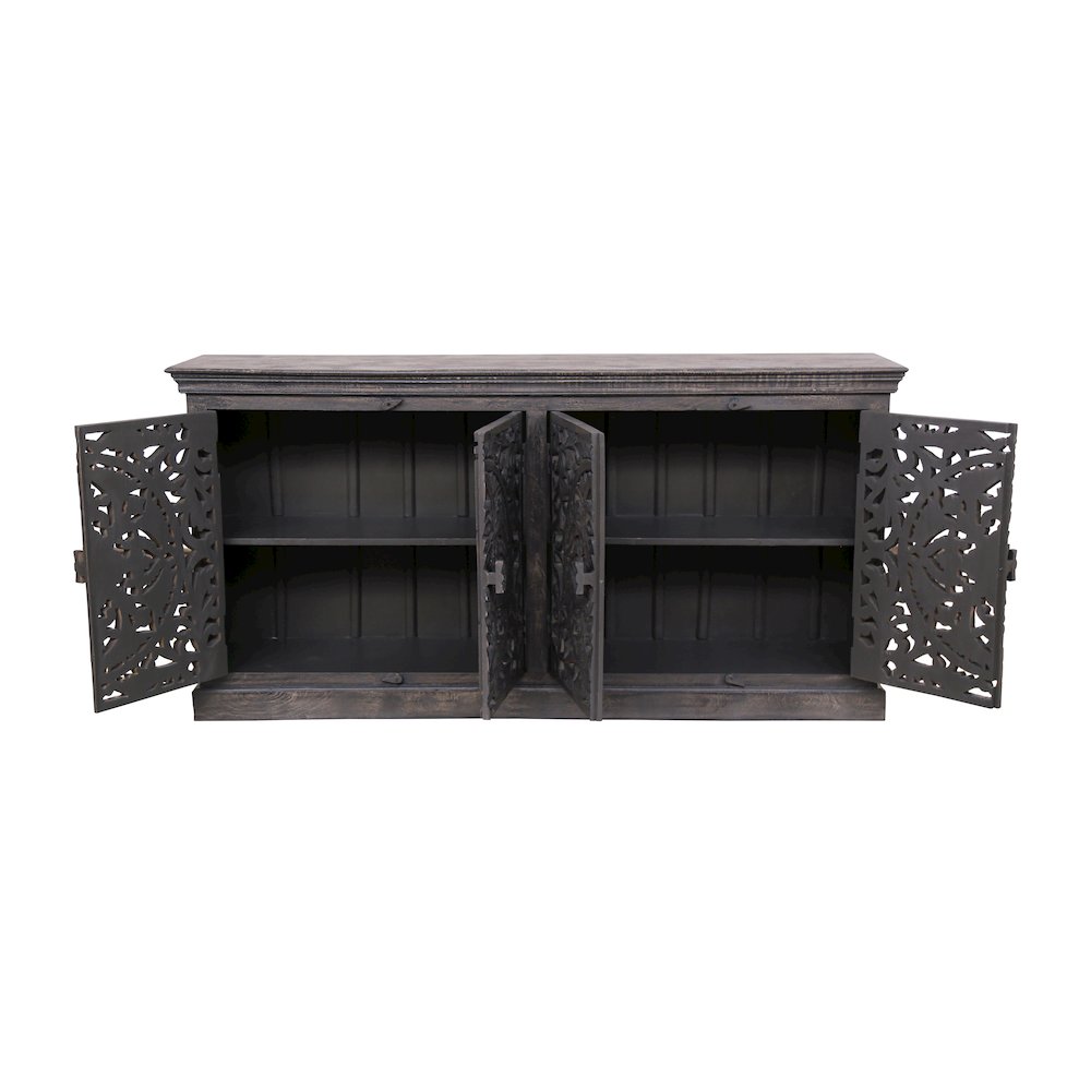 Gladys 4-Door Sideboard in Gray