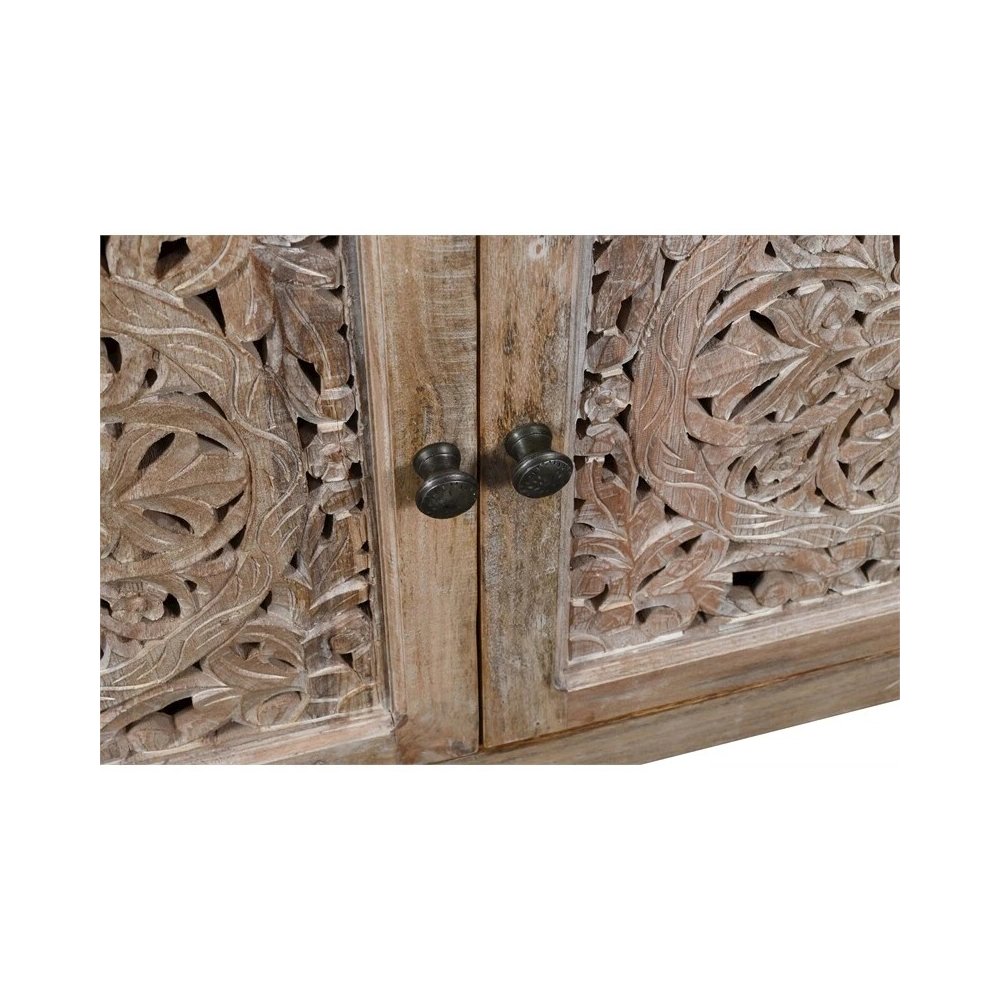 Weatherly 4-Door Media Cabinet in Natural