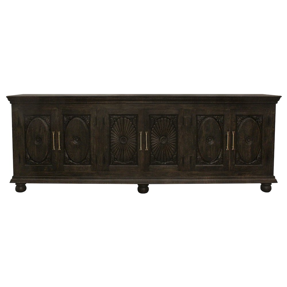 Athena 6-Door Sideboard in Antique Black