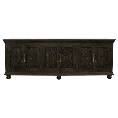 Athena 6-Door Sideboard in Antique Black