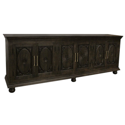 Athena 6-Door Sideboard in Antique Black