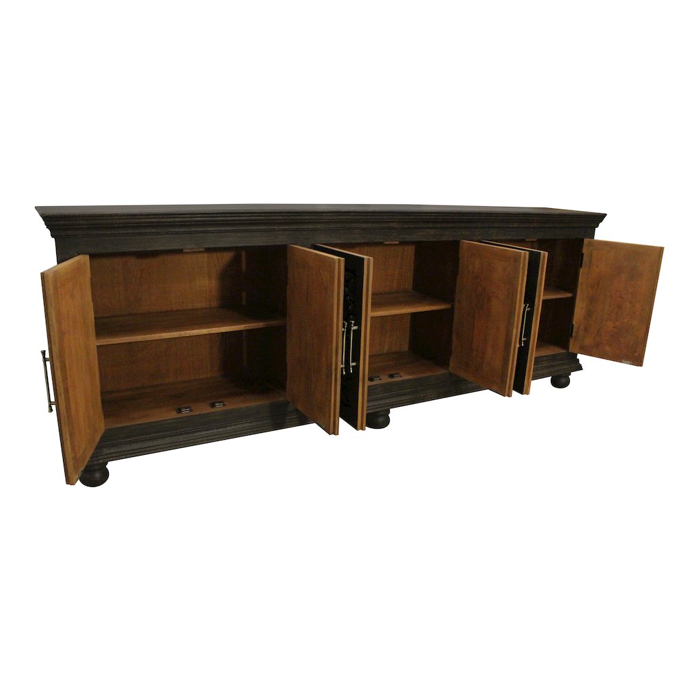 Athena 6-Door Sideboard in Antique Black