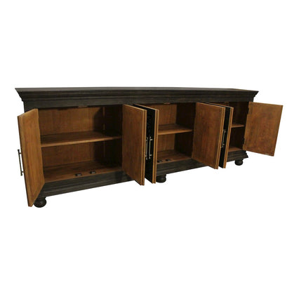 Athena 6-Door Sideboard in Antique Black