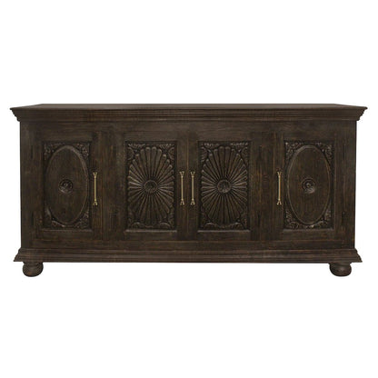 Athena 4-Door Sideboard in Antique Black
