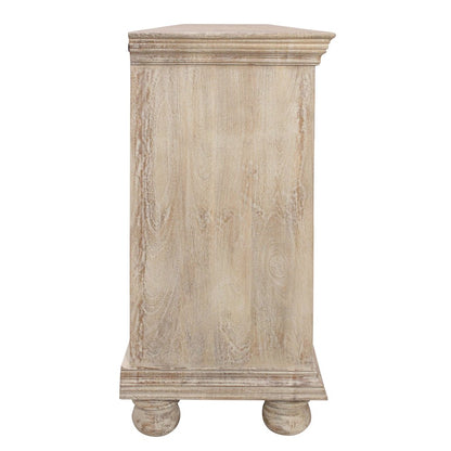 Athena 6-Door Sideboard in Distressed White