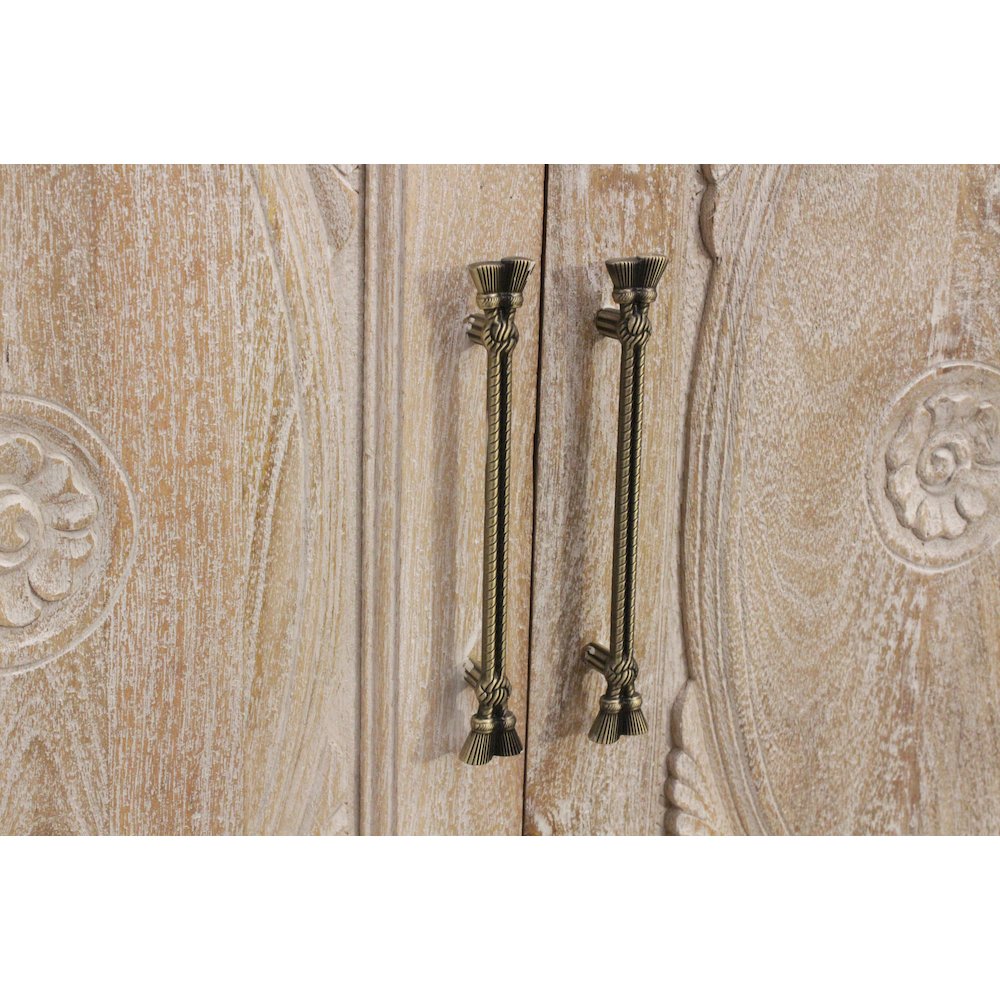 Athena 6-Door Sideboard in Distressed White
