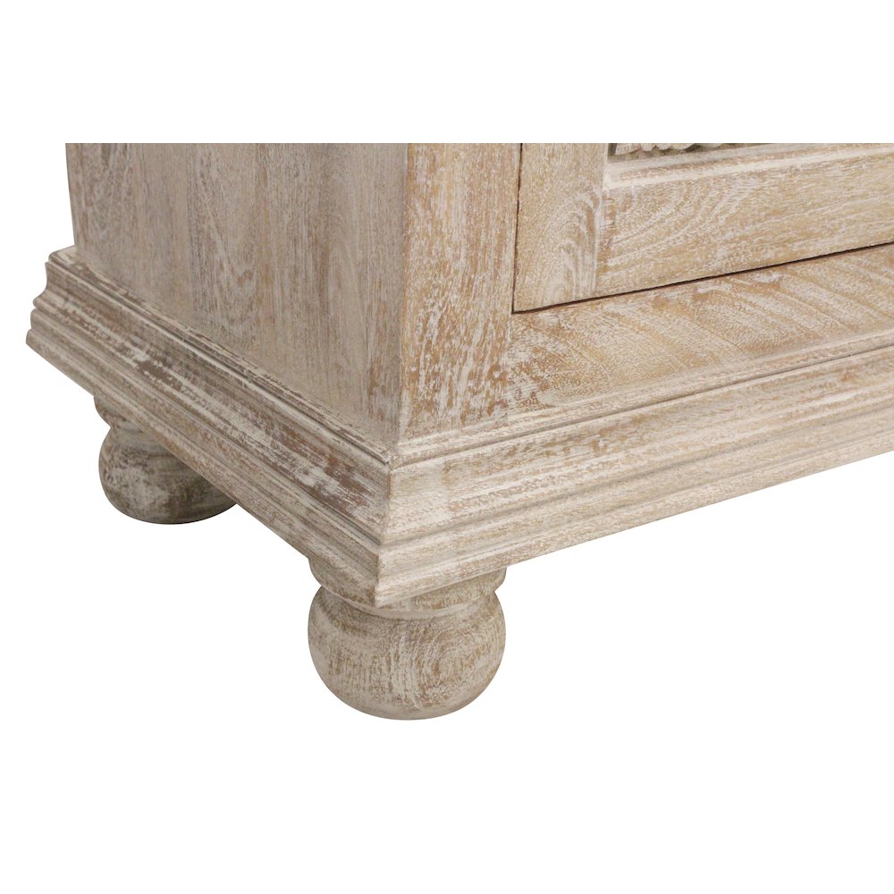 Athena 6-Door Sideboard in Distressed White