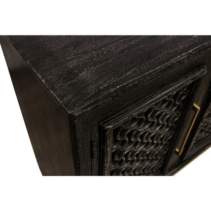 Juno 4-Door Sideboard in Antique Black