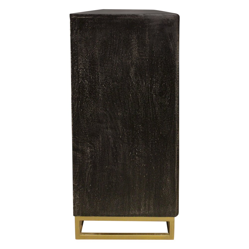Juno 4-Door Sideboard in Antique Black