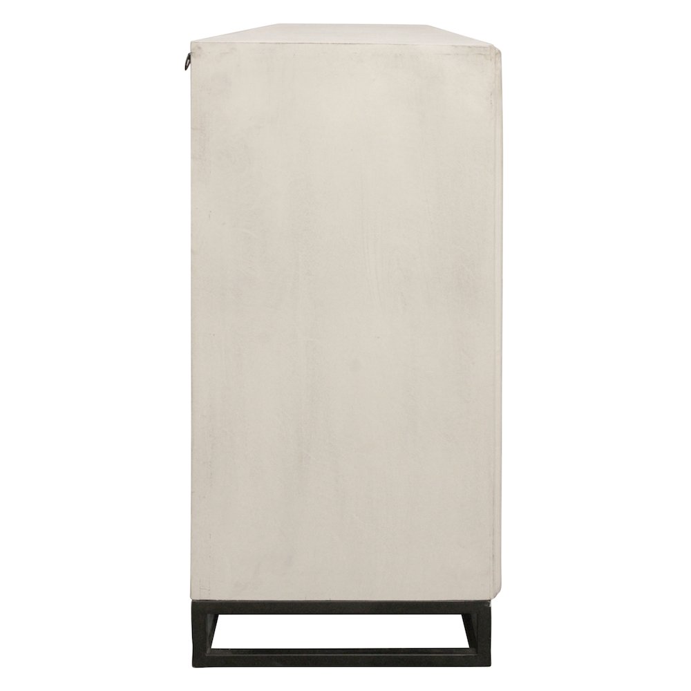 Juno 4-Door Sideboard in Distressed White
