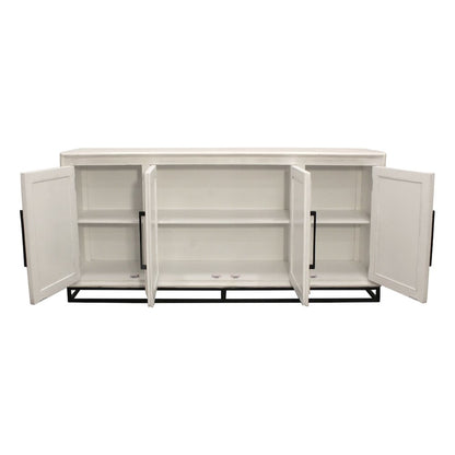 Juno 4-Door Sideboard in Distressed White