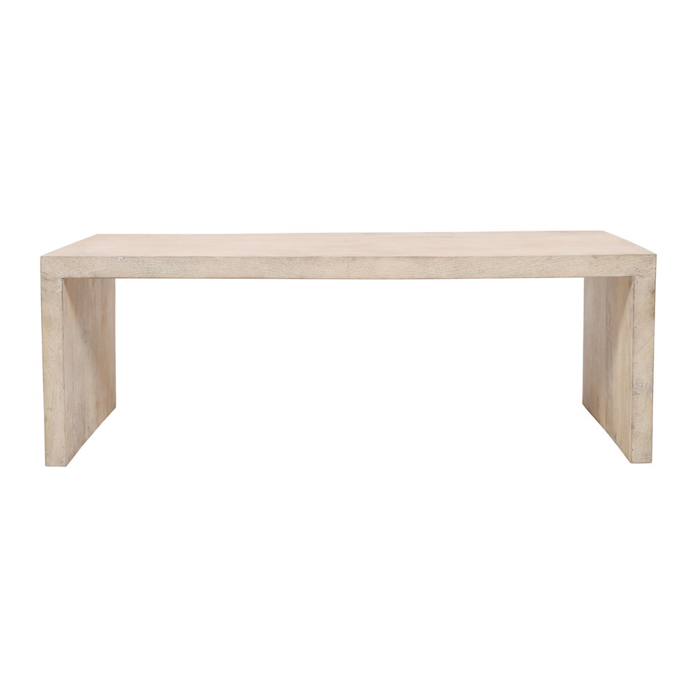 Mir 3-Piece Coffee and End Table Set in Brushed White