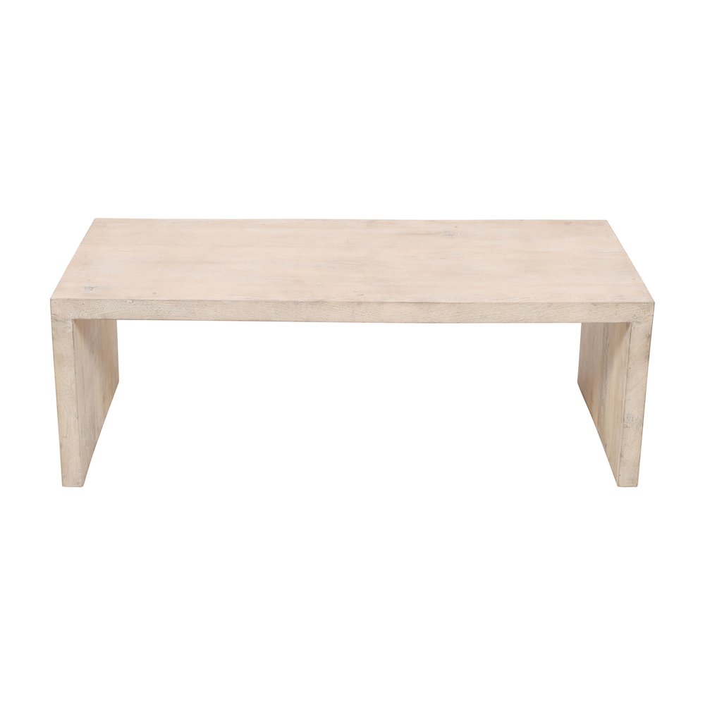 Mir 3-Piece Coffee and End Table Set in Brushed White