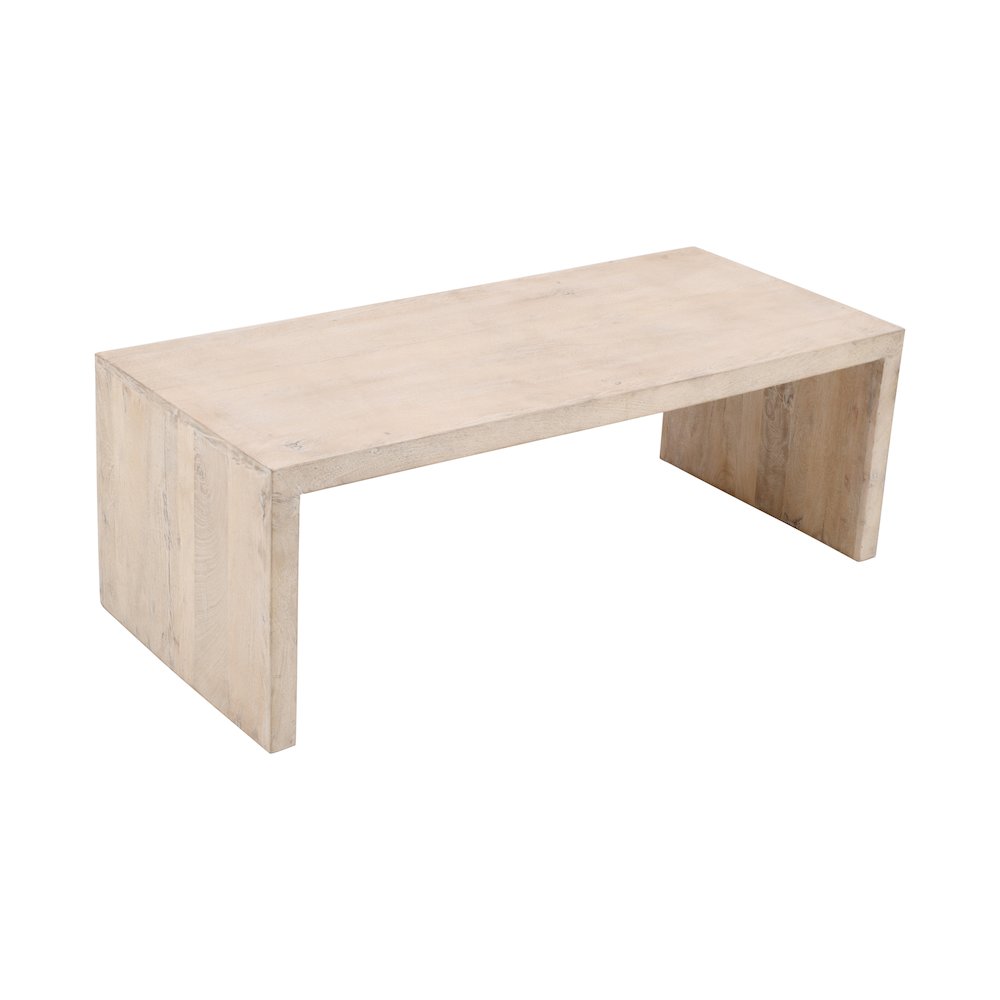 Mir 3-Piece Coffee and End Table Set in Brushed White