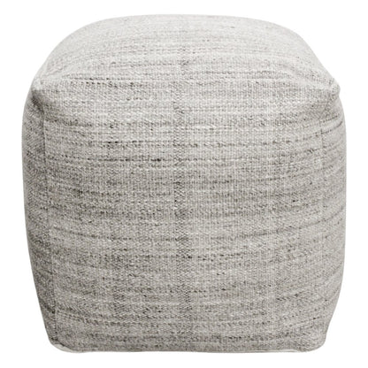 Remi Wool Pouf in Salt and Pepper