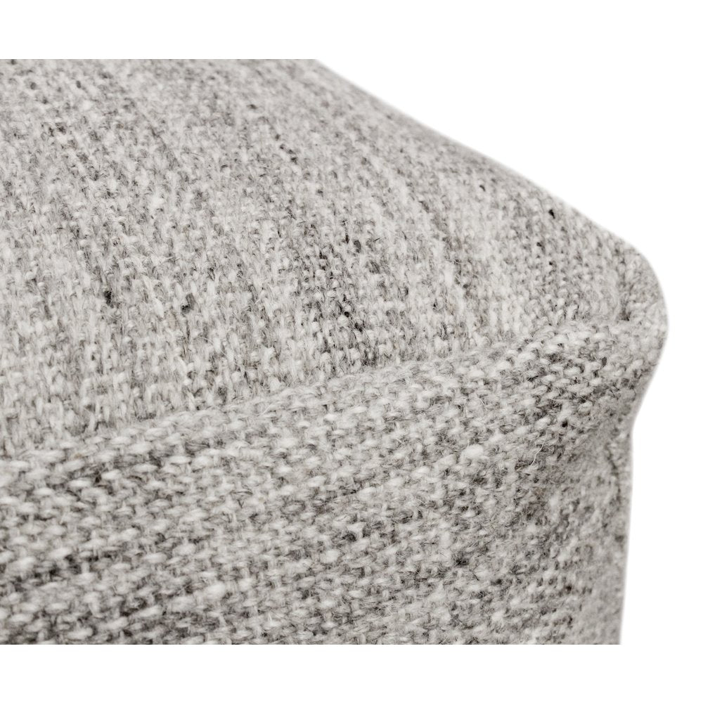Remi Wool Pouf in Salt and Pepper