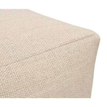 Remi Wool Pouf in Ivory