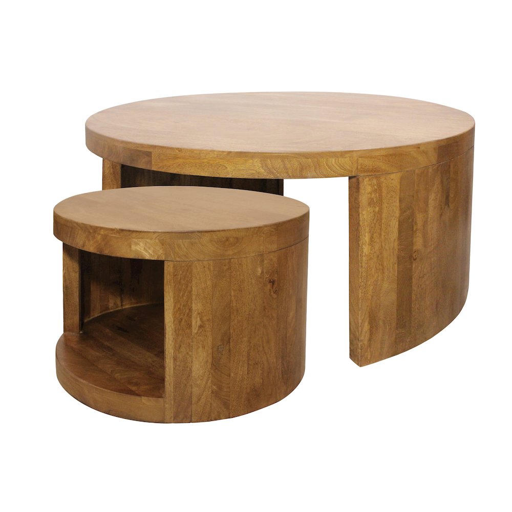Molly Cocktail Table 2-Piece Set in Royal Walnut