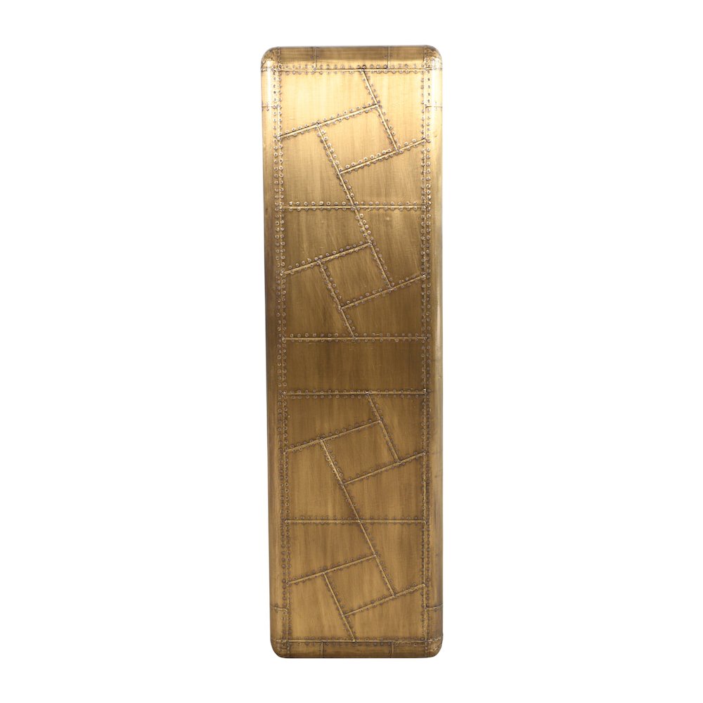 Pilot 4-Shelf Book Case in Brass