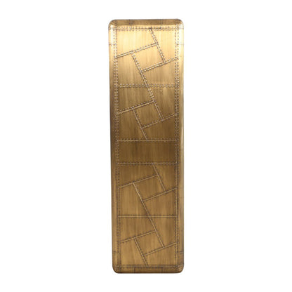 Pilot 4-Shelf Book Case in Brass