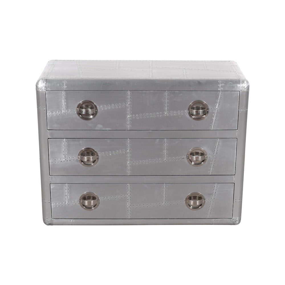 Pilot 3-Drawer Chest with Hatch pulls