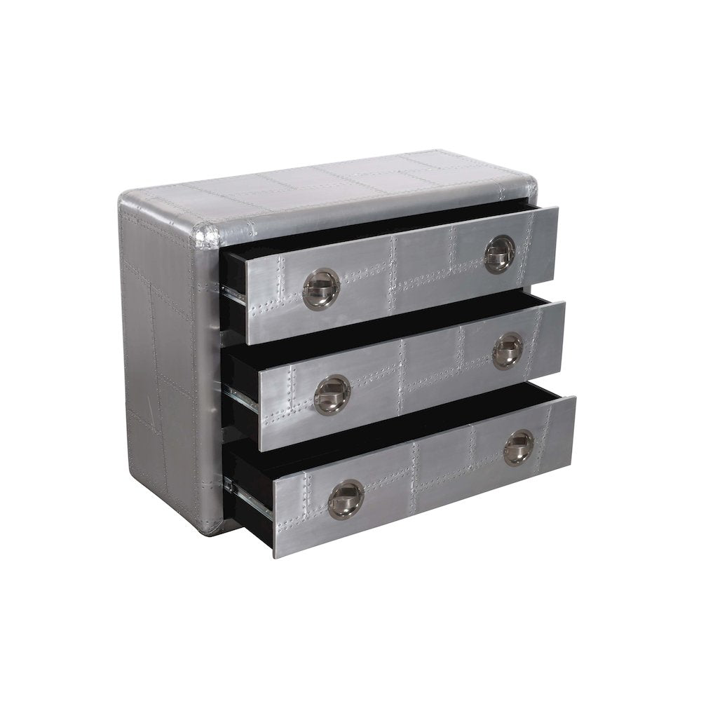 Pilot 3-Drawer Chest with Hatch pulls
