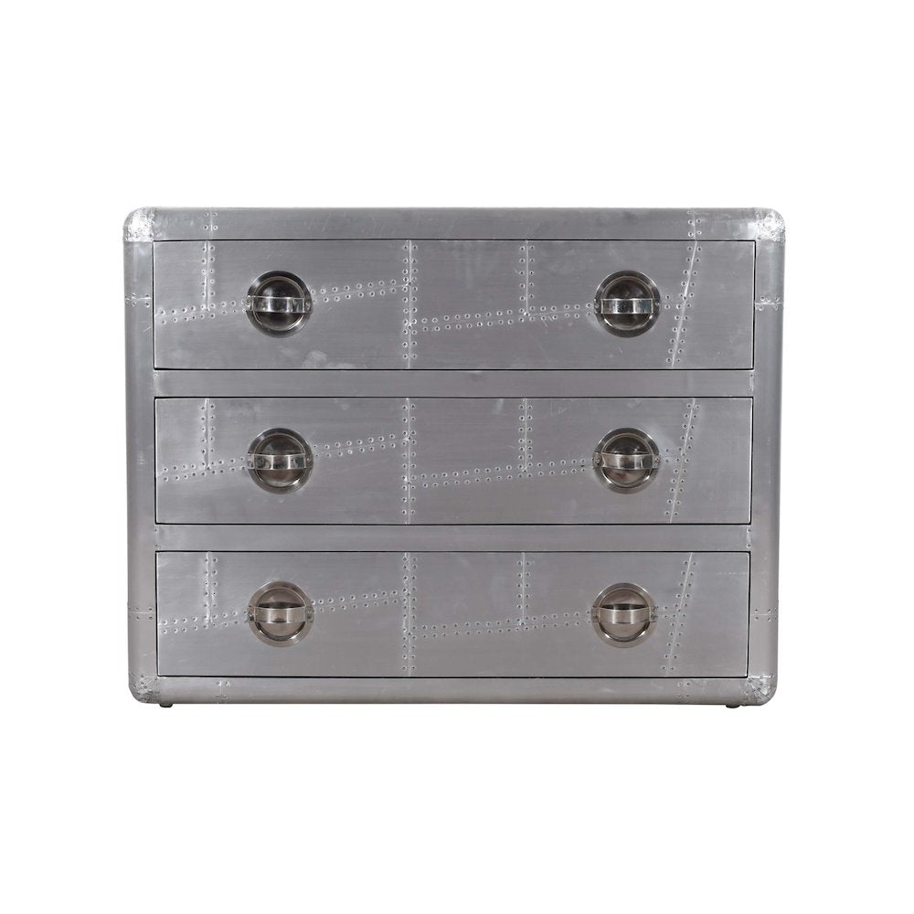 Pilot 3-Drawer Chest with Hatch pulls