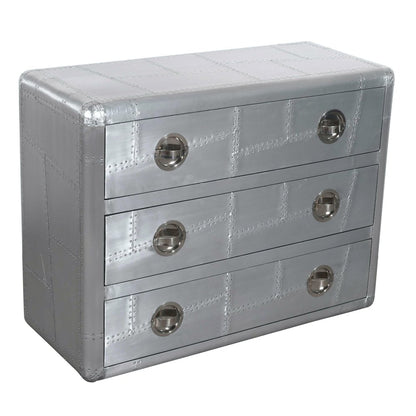 Pilot 3-Drawer Chest with Hatch pulls