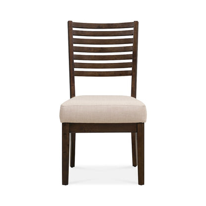 Scott Upholstered Side Chair in Antique Brown 2-Piece Set