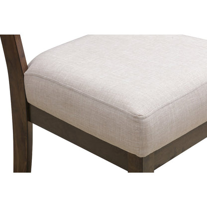 Scott Upholstered Side Chair in Antique Brown 2-Piece Set