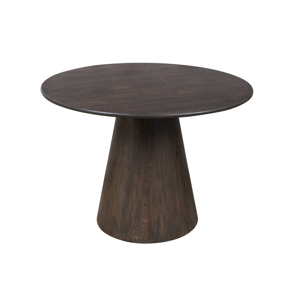 Jaden 42" Solid Wood Dining Table in Charred Ember Finish
