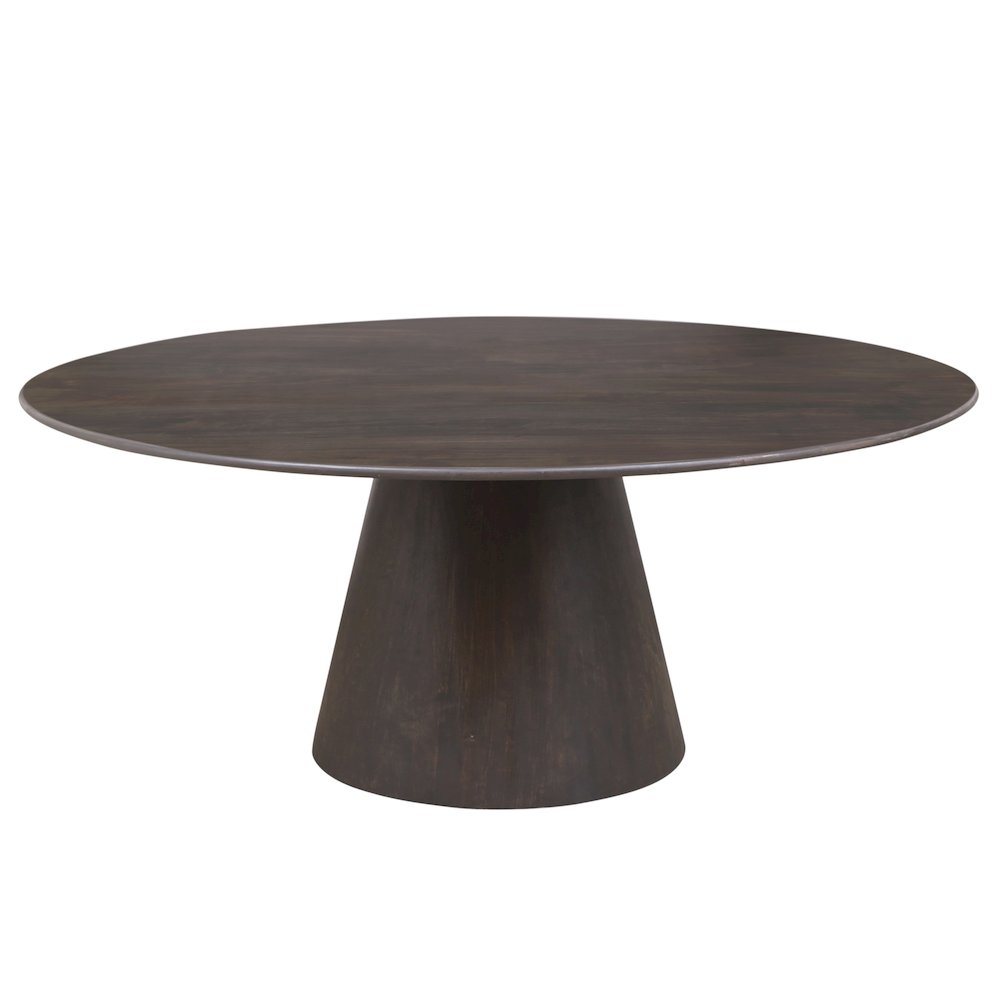 Jaden 72" Solid Wood Dining Table in Charred Ember Finish