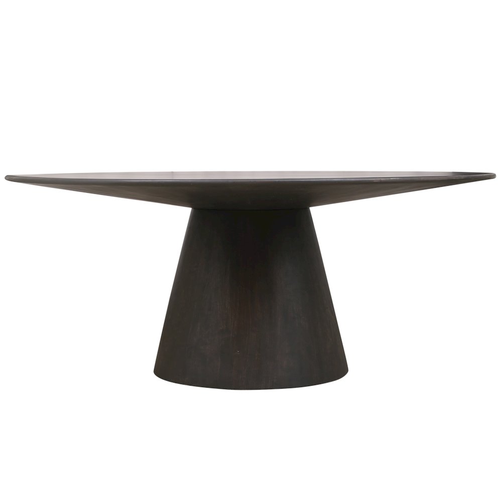 Jaden 72" Solid Wood Dining Table in Charred Ember Finish