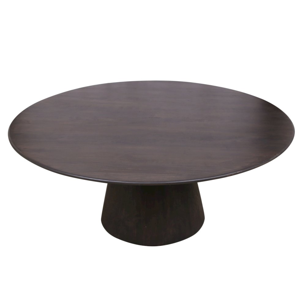 Jaden 72" Solid Wood Dining Table in Charred Ember Finish