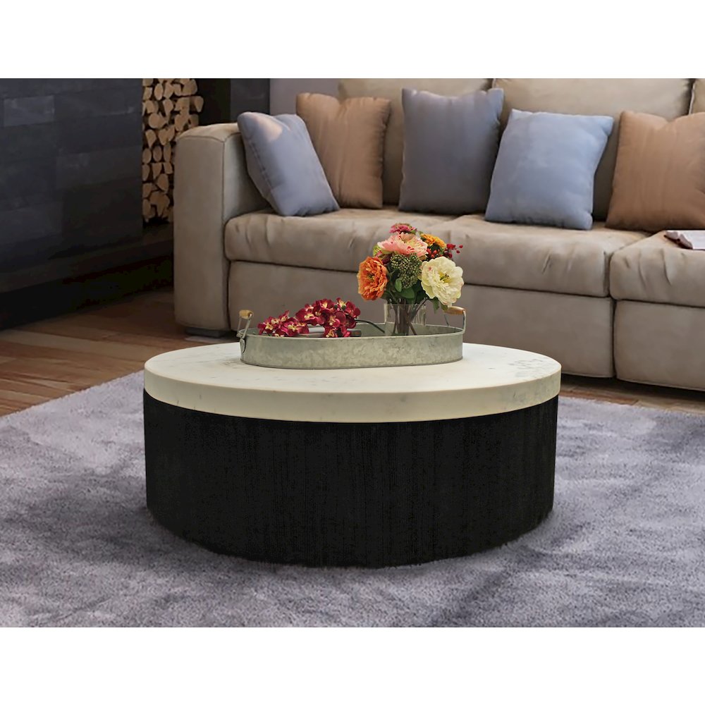 Jameson Cocktail Table with Marble Top