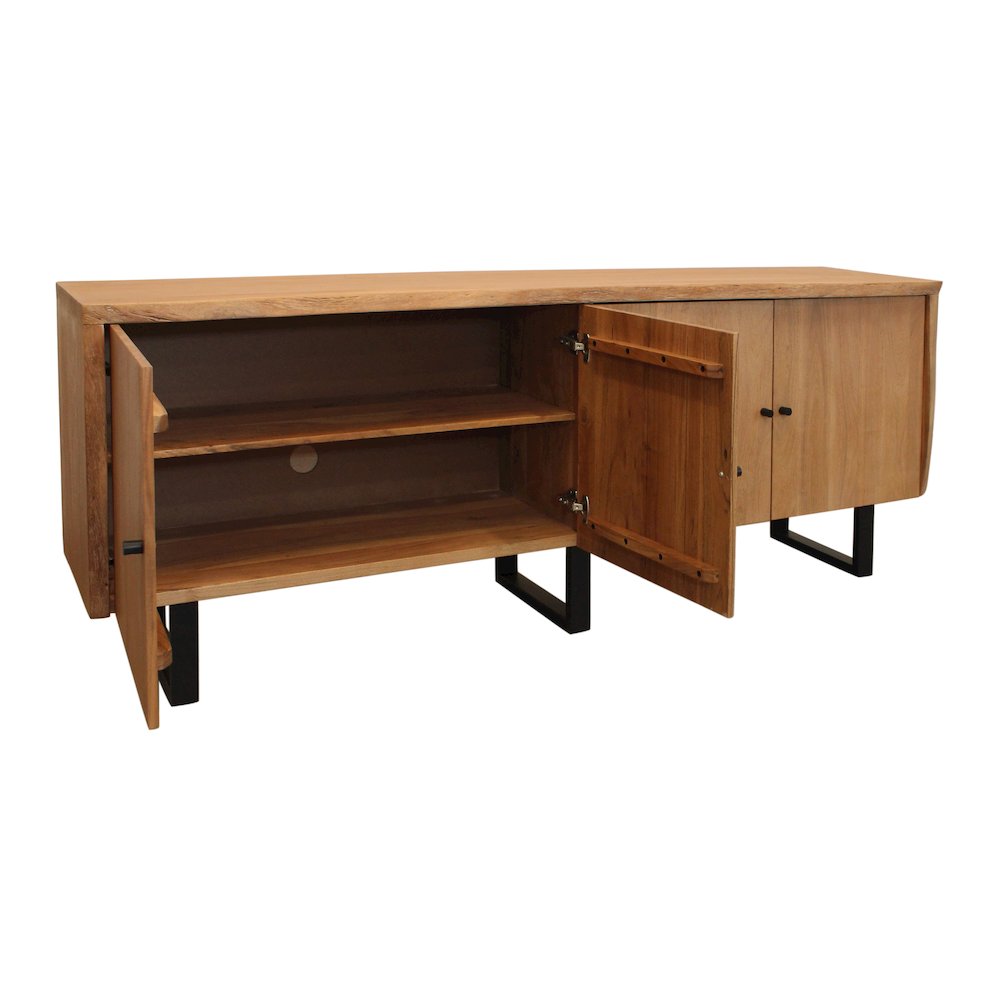 Sycamore Live Edge Credanza in Acacia Wood