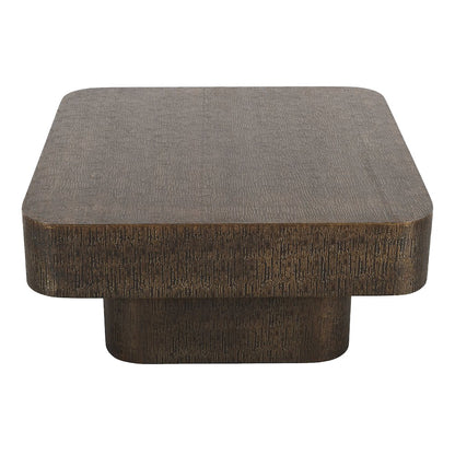 Landon 36" Cocktail Table in Stamped Brass