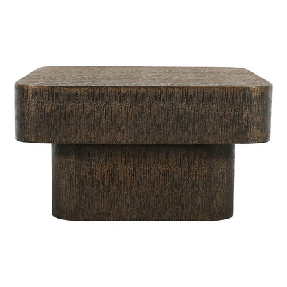 Landon 32" Cocktail Table in Stamped Brass