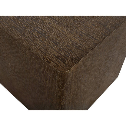 Landon End Table in Stamped Brass