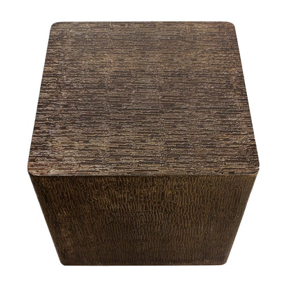 Landon End Table in Stamped Brass