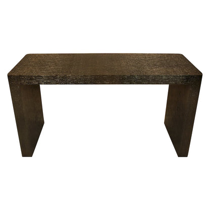 Landon 60" Console Table in Stamped Brass