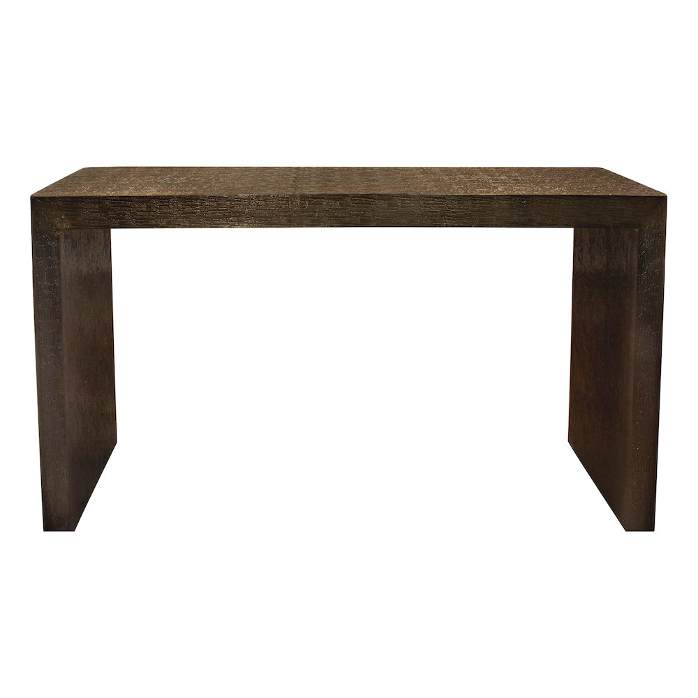 Landon 46" Console Table in Stamped Brass