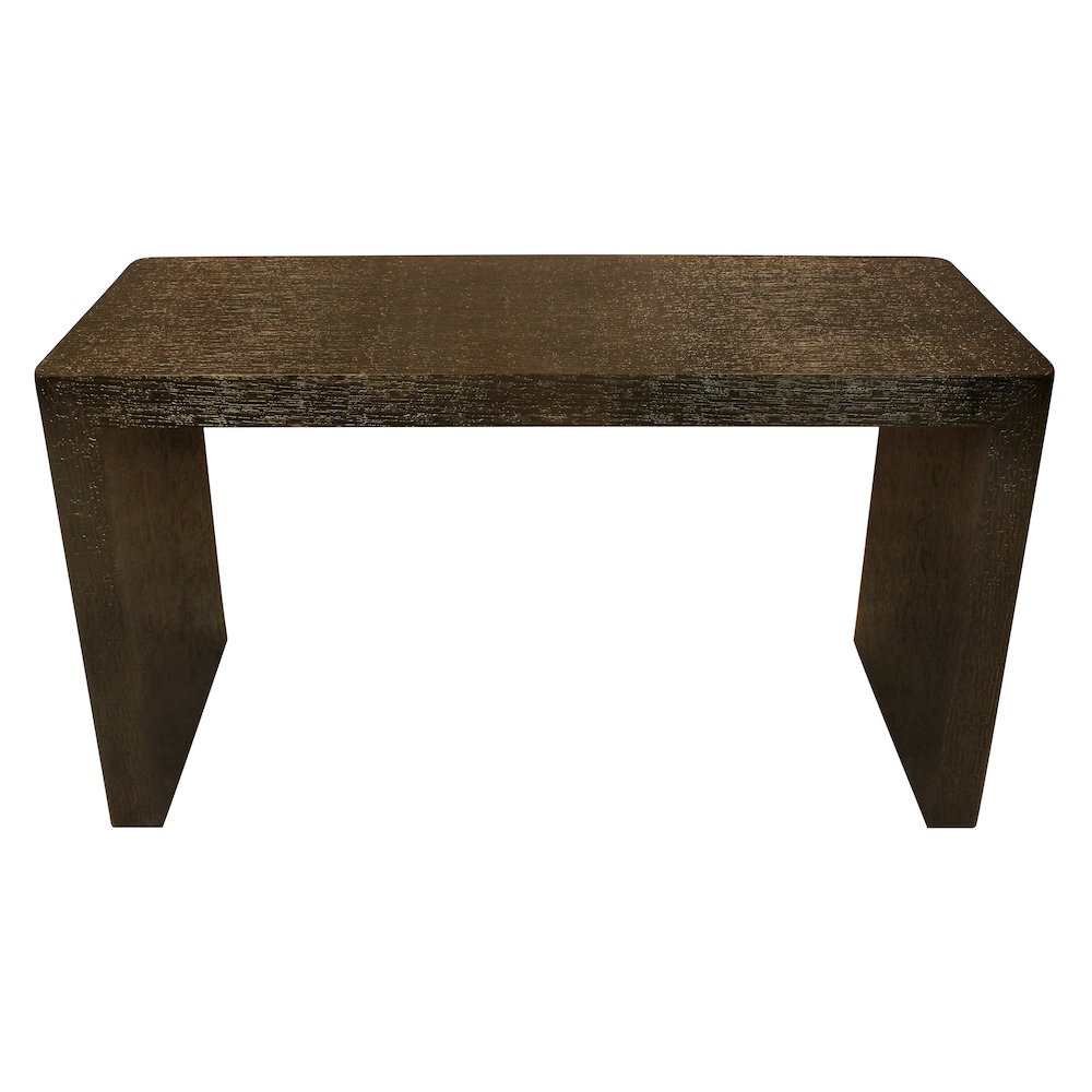 Landon 46" Console Table in Stamped Brass