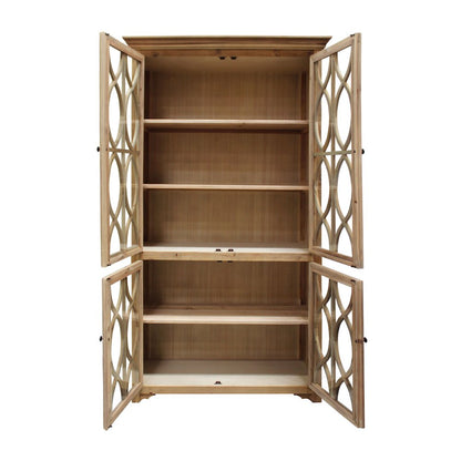 Manhattan Beach 4-Glass Door Cabinet