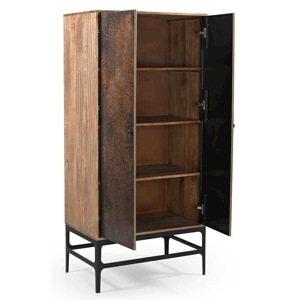 Balthazar Cabinet in Dark Copper Toned Iron