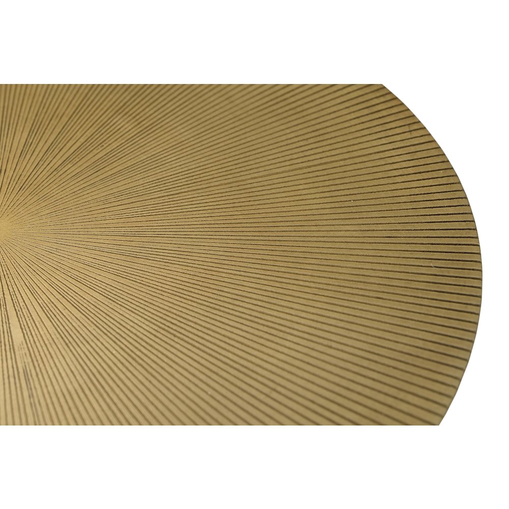 Galahad Iron Side Table in Textured Brass