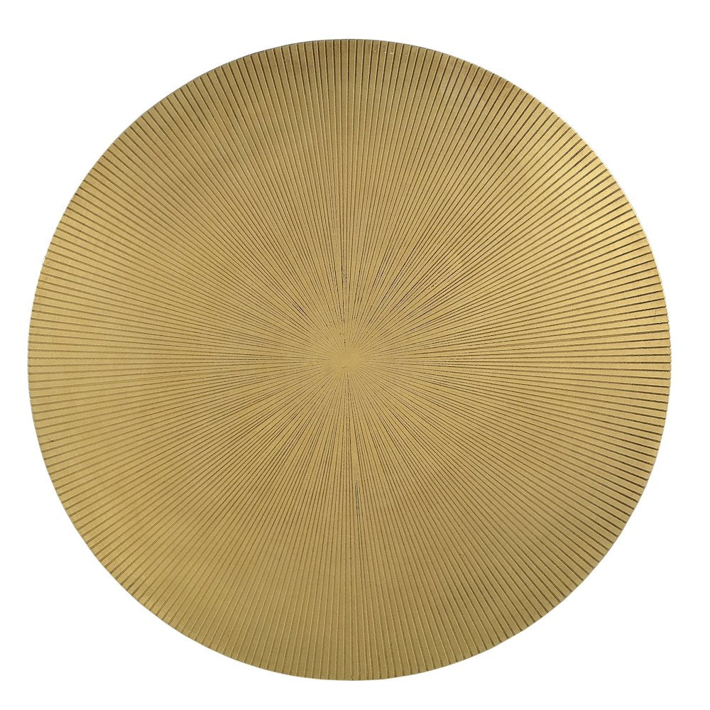 Galahad Iron Side Table in Textured Brass