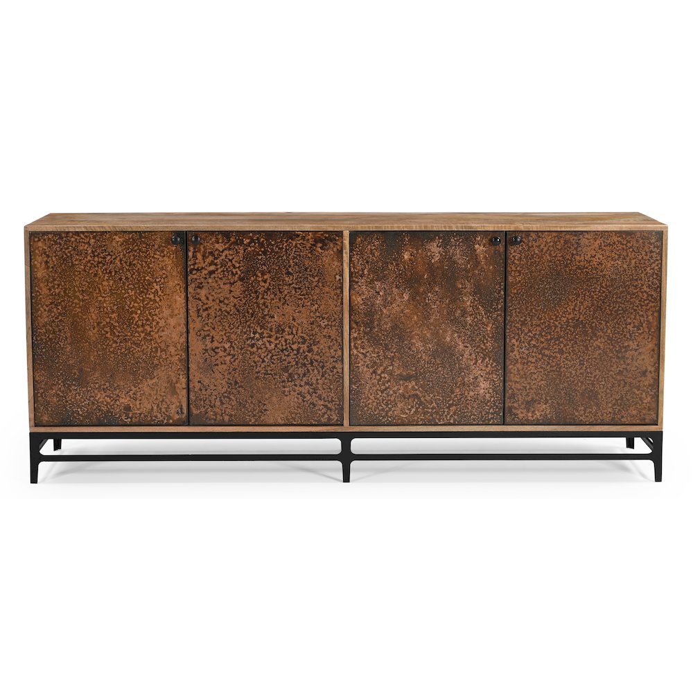 Balthazar 4-Door Sideboard in Dark Copper Toned Iron