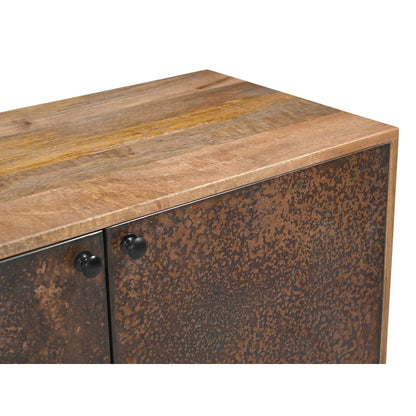 Balthazar 4-Door Sideboard in Dark Copper Toned Iron